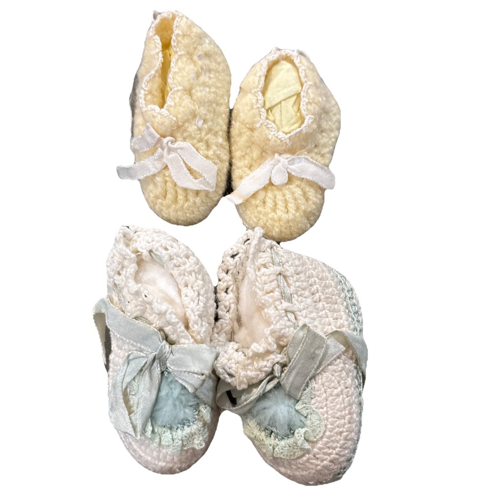 Handmade Vintage Infant Booties